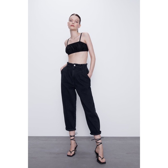 Zara Denim - ZARA Z1975 Baggy Paperbag Jeans